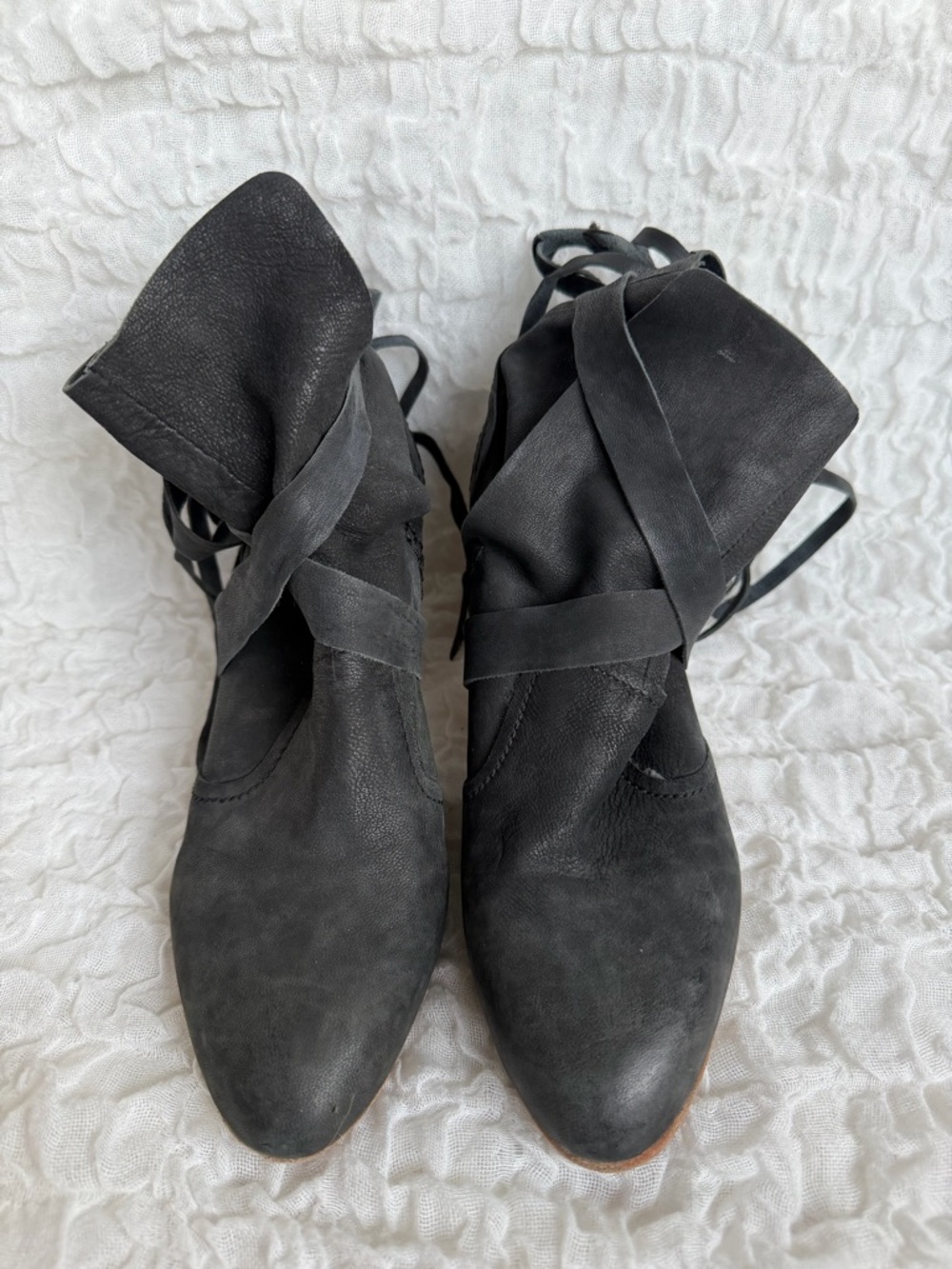 Free People Seven Wonders Leather Ankle Booties EU38/US7.5/8 - Picture 8 of 12